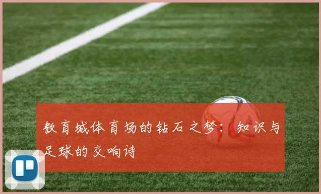 教育城体育场的钻石之梦:知识与足球的交响诗